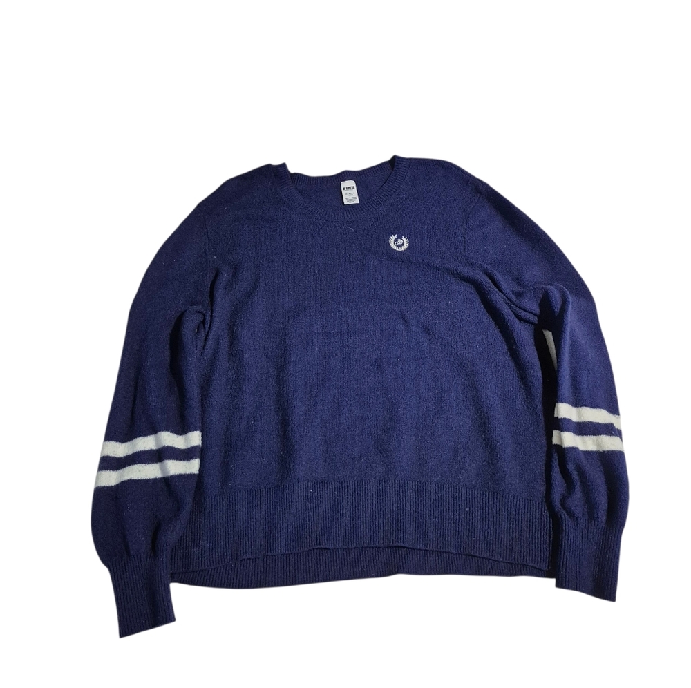 PINK Victoria's Secret Blue Crewneck Sweater 2XL Plus Size